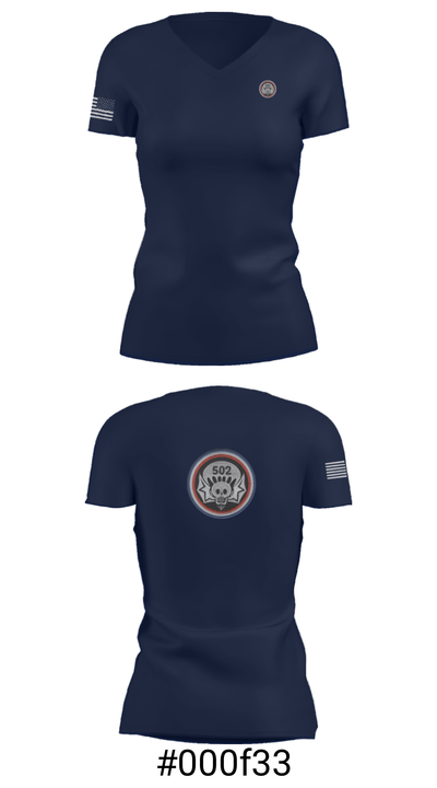 502 Widowmakers 29615097 Women's Short Sleeve V-neck Shirt - 19