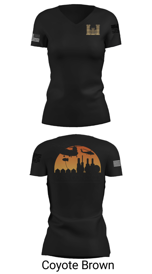 Women's Short Sleeve Vneck Shirt, , Army, Teamtime, Team time, sublimation, custom sports apparel, team uniforms, spirit wear, spiritwear, sports uniforms, custom shirts, team store, custom team store, fundraiser sports, apparel fundraiser