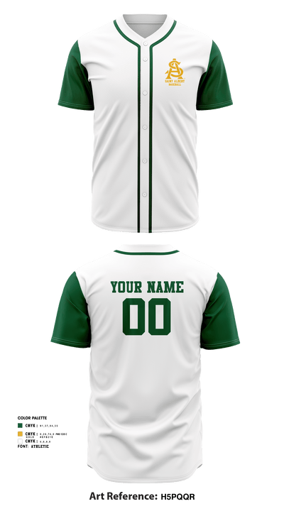 Saint Albert High School Baseball 23620889 Basketball Uniform - 7