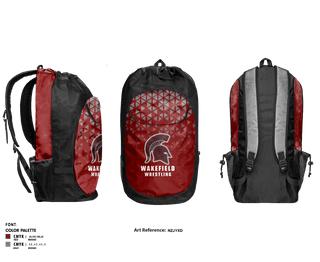 Gear Bag, Wakefield High School Wrestling, Wrestling, Teamtime, Team time, sublimation, custom sports apparel, team uniforms, spirit wear, spiritwear, sports uniforms, custom shirts, team store, custom team store, fundraiser sports, apparel fundraiser