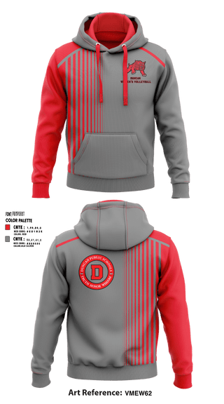 Hoodie, Duncan High School Volleyball, Women's Volleyball, Teamtime, Team time, sublimation, custom sports apparel, team uniforms, spirit wear, spiritwear, sports uniforms, custom shirts, team store, custom team store, fundraiser sports, apparel fundraiser
