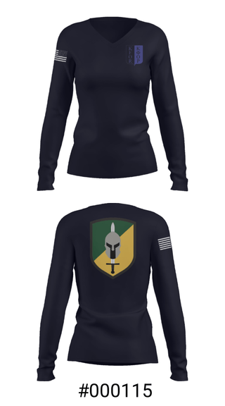 Women's Long Sleeve Vneck Shirt, , Army, Teamtime, Team time, sublimation, custom sports apparel, team uniforms, spirit wear, spiritwear, sports uniforms, custom shirts, team store, custom team store, fundraiser sports, apparel fundraiser