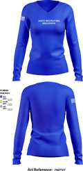 345th Recruiting Squadron 28911257 Women's Long Sleeve V-neck Shirt - 1