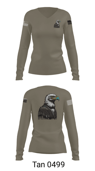 Women's Long Sleeve Vneck Shirt, , Air Force, Teamtime, Team time, sublimation, custom sports apparel, team uniforms, spirit wear, spiritwear, sports uniforms, custom shirts, team store, custom team store, fundraiser sports, apparel fundraiser