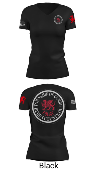 Women's Short Sleeve Vneck Shirt, , Police, Teamtime, Team time, sublimation, custom sports apparel, team uniforms, spirit wear, spiritwear, sports uniforms, custom shirts, team store, custom team store, fundraiser sports, apparel fundraiser
