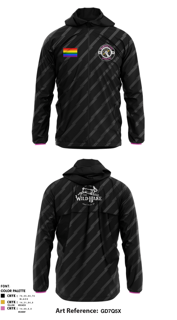 Windbreaker, Electric city shockerz, Rugby, Teamtime, Team time, sublimation, custom sports apparel, team uniforms, spirit wear, spiritwear, sports uniforms, custom shirts, team store, custom team store, fundraiser sports, apparel fundraiser