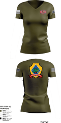 3rd AAV 1st Marines DivAmphibious assault, vehicle, 14229202 Women's Short Sleeve V-neck Shirt - 1