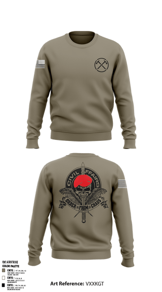 Crew Neck Sweatshirt, , Army, Teamtime, Team time, sublimation, custom sports apparel, team uniforms, spirit wear, spiritwear, sports uniforms, custom shirts, team store, custom team store, fundraiser sports, apparel fundraiser