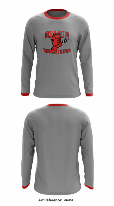 Durango HS Wrestling 8720193 Long Sleeve Performance Shirt - 2