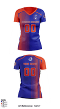 Whiteland Community High School Volleyball 82178540 Women's Short Sleeve V-neck Shirt - 2