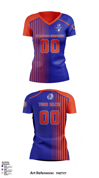 Women's Short Sleeve Vneck Shirt, Whiteland Community High School Volleyball, Men's Volleyball, Teamtime, Team time, sublimation, custom sports apparel, team uniforms, spirit wear, spiritwear, sports uniforms, custom shirts, team store, custom team store, fundraiser sports, apparel fundraiser