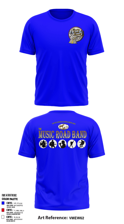 The MUSIC Road Band 71499214 Short Sleeve Performance Shirt - 1
