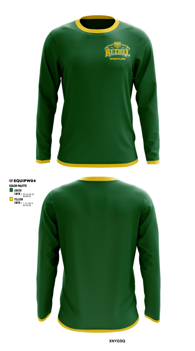 Bethel High School 30523815 Long Sleeve Performance Shirt - 1