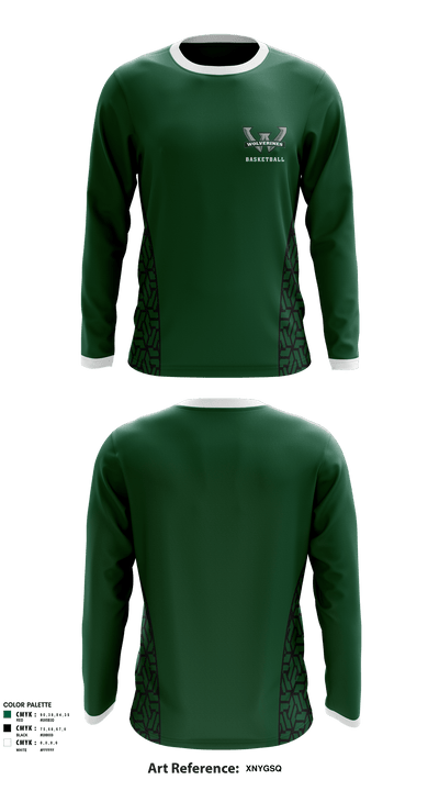 Woodland High School 16515476 Long Sleeve Performance Shirt - 1
