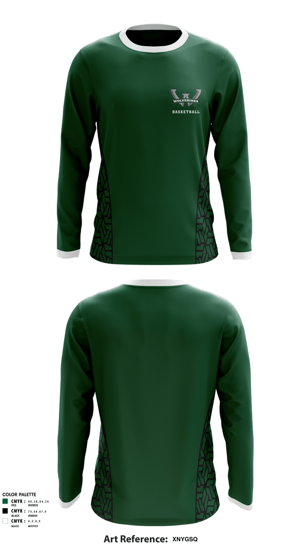 Long Sleeve Performance Shirt, Woodland High School, Men's Basketball, Teamtime, Team time, sublimation, custom sports apparel, team uniforms, spirit wear, spiritwear, sports uniforms, custom shirts, team store, custom team store, fundraiser sports, apparel fundraiser