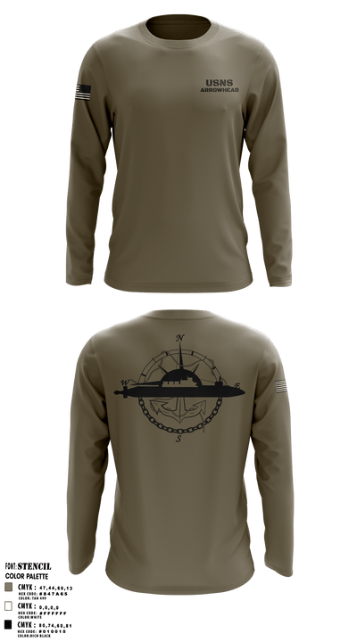 USNS Arrowhead 78431664 Long Sleeve Performance Shirt - 4