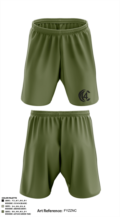 C4 36536830 Athletic Shorts With Pockets - 6