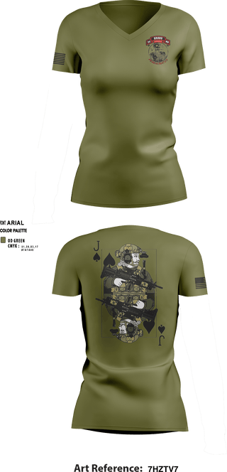 Women's Short Sleeve Vneck Shirt, , Army, Teamtime, Team time, sublimation, custom sports apparel, team uniforms, spirit wear, spiritwear, sports uniforms, custom shirts, team store, custom team store, fundraiser sports, apparel fundraiser