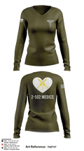 2-502IN Medical Platoon 90993317 Women's Long Sleeve V-neck Shirt - 3