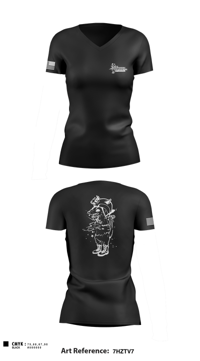 203Rd 85264742 Women's Short Sleeve V-neck Shirt - 1
