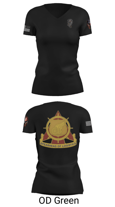 382nd CSSB 66174892 Women's Short Sleeve V-neck Shirt - 22