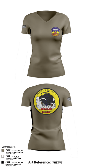 Women's Short Sleeve Vneck Shirt, 366 TRS, Air Force, Teamtime, Team time, sublimation, custom sports apparel, team uniforms, spirit wear, spiritwear, sports uniforms, custom shirts, team store, custom team store, fundraiser sports, apparel fundraiser