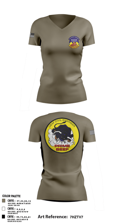 undefined Women's Short Sleeve V-neck Shirt - 1