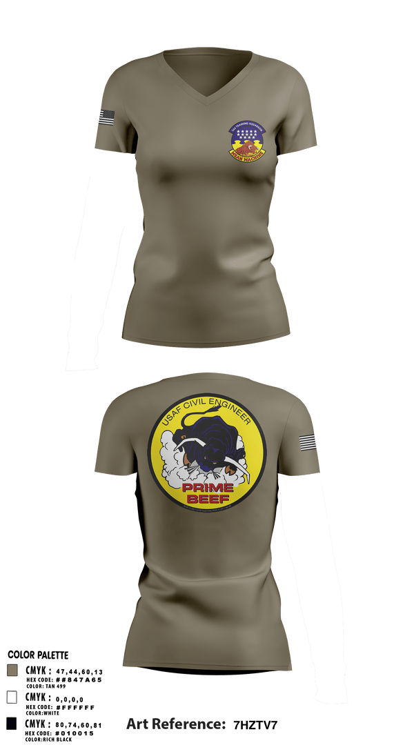 Women's Short Sleeve Vneck Shirt, 366 TRS, Air Force, Teamtime, Team time, sublimation, custom sports apparel, team uniforms, spirit wear, spiritwear, sports uniforms, custom shirts, team store, custom team store, fundraiser sports, apparel fundraiser