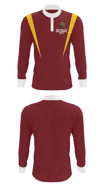 Simi Valley High School Golf 88506895 Quarter Zip Jacket - 16