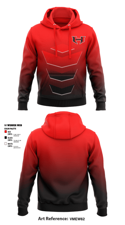 Hibriten High School Wrestling 33577062 Hoodie - 1
