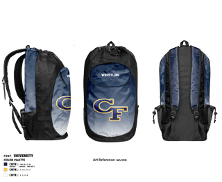 Gear Bag, Cape Fear High School Wrestling, Wrestling, Teamtime, Team time, sublimation, custom sports apparel, team uniforms, spirit wear, spiritwear, sports uniforms, custom shirts, team store, custom team store, fundraiser sports, apparel fundraiser