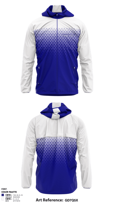 Garfield Heights Middle School 8045615 Windbreaker - 1