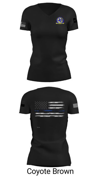 Wolfforth Police Department 44657535 Women's Short Sleeve V-neck Shirt - 20