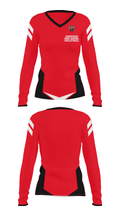 Carrizozo High School Volleyball 61072858 Women's Long Sleeve V-neck Shirt - 8