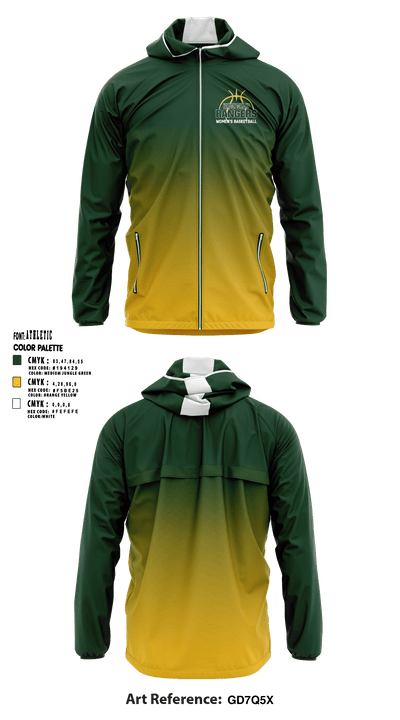 Hamilton Middle School Basketball 55550023 Windbreaker - 38