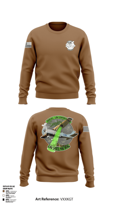 Washington State Patrol Aviation 88282662 Crew Neck Sweatshirt - 54