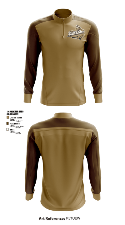 Jim Barnes Middle School 84471693 Quarter Zip Jacket - 1