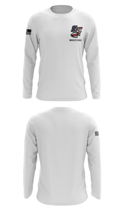 Santiam Christian School Wrestling 60304138 Long Sleeve Performance Shirt - 12