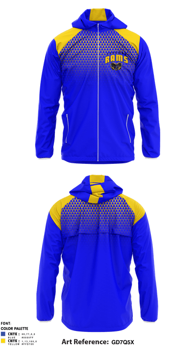 Parowan High School Track 74496610 Windbreaker - 1