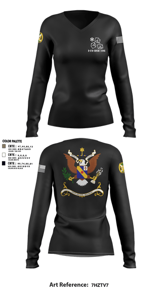 Women's Long Sleeve Vneck Shirt, , Army, Teamtime, Team time, sublimation, custom sports apparel, team uniforms, spirit wear, spiritwear, sports uniforms, custom shirts, team store, custom team store, fundraiser sports, apparel fundraiser