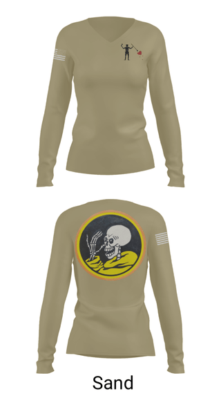 Women's Long Sleeve Vneck Shirt, , Army, Teamtime, Team time, sublimation, custom sports apparel, team uniforms, spirit wear, spiritwear, sports uniforms, custom shirts, team store, custom team store, fundraiser sports, apparel fundraiser