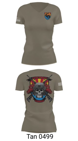 Women's Short Sleeve Vneck Shirt, , Army, Teamtime, Team time, sublimation, custom sports apparel, team uniforms, spirit wear, spiritwear, sports uniforms, custom shirts, team store, custom team store, fundraiser sports, apparel fundraiser