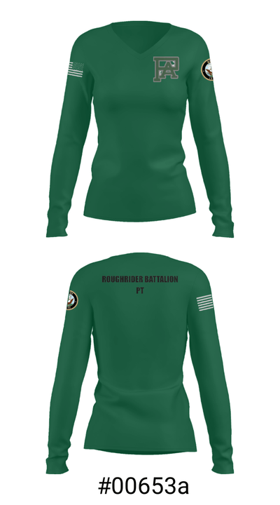 Rough Rider Battalion 24913540 Women's Long Sleeve V-neck Shirt - 37