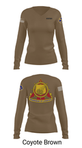 WVARNG Surface Maintenance Management Office 36945793 Women's Long Sleeve V-neck Shirt - 37