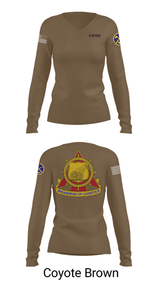 Women's Long Sleeve Vneck Shirt, , National Guard, Teamtime, Team time, sublimation, custom sports apparel, team uniforms, spirit wear, spiritwear, sports uniforms, custom shirts, team store, custom team store, fundraiser sports, apparel fundraiser