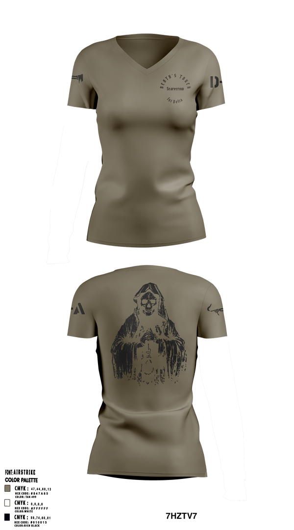 Women's Short Sleeve Vneck Shirt, , Army, Teamtime, Team time, sublimation, custom sports apparel, team uniforms, spirit wear, spiritwear, sports uniforms, custom shirts, team store, custom team store, fundraiser sports, apparel fundraiser