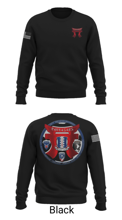 3-187 Rakkasans 16678099 Crew Neck Sweatshirt - 9