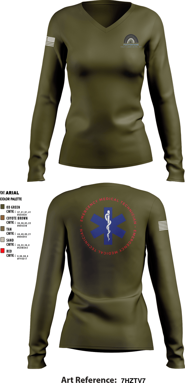 Women's Long Sleeve Vneck Shirt, , Fire Department, Teamtime, Team time, sublimation, custom sports apparel, team uniforms, spirit wear, spiritwear, sports uniforms, custom shirts, team store, custom team store, fundraiser sports, apparel fundraiser