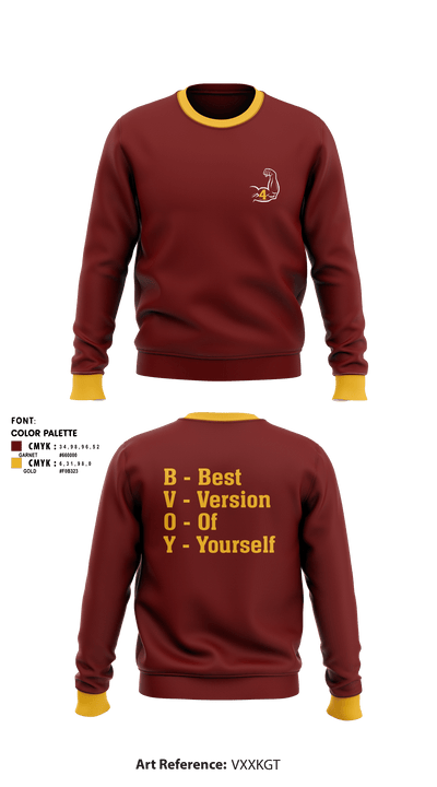 Kaitlyn Tucker PowerNIL 74027323 Crew Neck Sweatshirt - 2