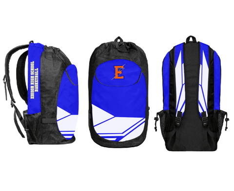 Gear Bag, Edison High School Basketball, Women's Basketball, Teamtime, Team time, sublimation, custom sports apparel, team uniforms, spirit wear, spiritwear, sports uniforms, custom shirts, team store, custom team store, fundraiser sports, apparel fundraiser